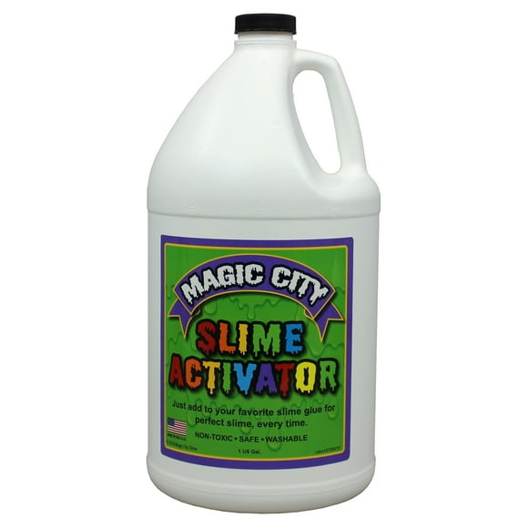 Magic City Slime Activator - Non Toxic, Just Add to Your Favorite Slime Glue for Great Slime Every Time, Made in USA (1 Gallon)