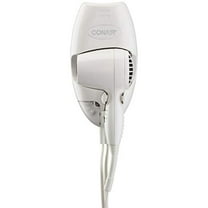 Conair 1600 Watt Wall-Mount Hair Dryer With Led Night Light, White
