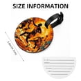thumbnail image 5 of Basketball Set of 2pcs PU Leather Round Suitcase Tags with Privacy Cover and Name ID Tag - Ideal for Travel Luggage, Handbags, Backpacks, School Bags, 5 of 6