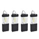 thumbnail image 4 of Paquete de 4 lámparas de noche portátiles para campamentos al aire libre, luces LED COB impermeables para carpas con brújula y nivel, 4 of 8