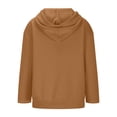 thumbnail image 4 of jtjvou Womens Zip Up Hoodies Fall Winter Long Sleeve Hooded Sweatshirts Soft Comfy Casual Fleece Y2k Jacket with Pockets Brown M, 4 of 6