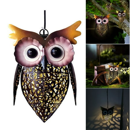 

Waterproof Solar Powered Owl LED Hanging Lamp Outdoor Garden Decoration Gift Light for Courtyard Landscape Decor