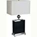 thumbnail image 3 of Ore International 31123 25   Wooden Square Table Lamp - Black, 3 of 3