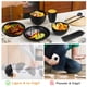 thumbnail image 3 of 48pcs Vajilla Juego Cocina Paja Trigo Plato Tazas Kit Modelo Negro, 3 of 4