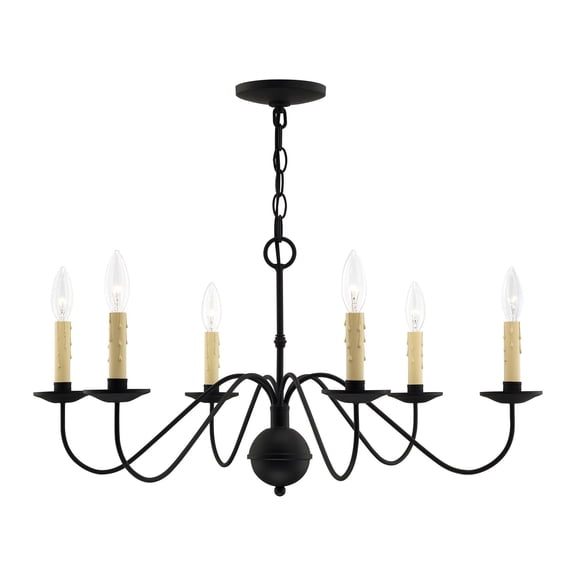 Livex Lighting Heritage Chandelier in Black