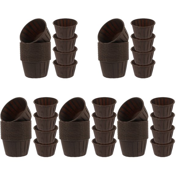 Qusenong 250 Pcs Baking Cupcake Liners Oil-proof Baking Cups Household Cupcake Cups Baking Supply