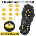 thumbnail image 3 of Gamexcel 2 Pair of XL Ice Cleats Non-Slip 10 Studs Ice Grips Traction Cleats Grippers Spikes Crampons for Hiking Shoes and Boots, 3 of 6