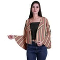 thumbnail image 1 of Moomaya Cardigan d'Été Court à Manches Cloche Imprimé devant Ouvert pour Femmes, 1 of 1