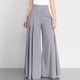 thumbnail image 2 of Pantalones de mujer de cintura alta y pierna ancha - Pantalones informales con cintura elástica - Bolsillos cómodos y corte holgado - Ropa de verano de poliéster, 2 of 5