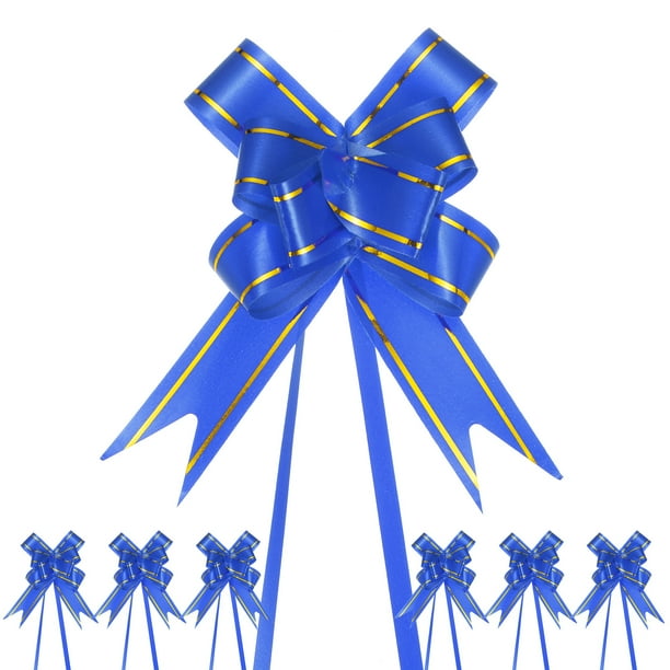 200 piezas de lazos de cinta de 3.7 pulgadas para decoraciones de cestas de boda, zafiro