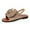 Khaki, variant on Womens Sandals Flat Heel Open Toe Casual Daily Solid Color Ankle Strap Women Footwear Women's Fashionable Casual Versatile Summer Fashion Beach Shoes Pink 5.5