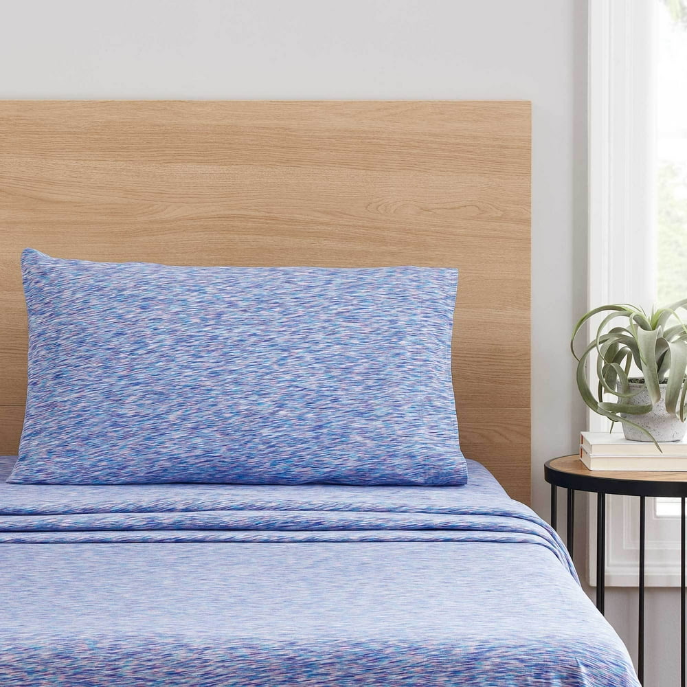 Mainstays Extra Soft Yarn Dyed Jersey Bedding Sheet Set, 150 GSM