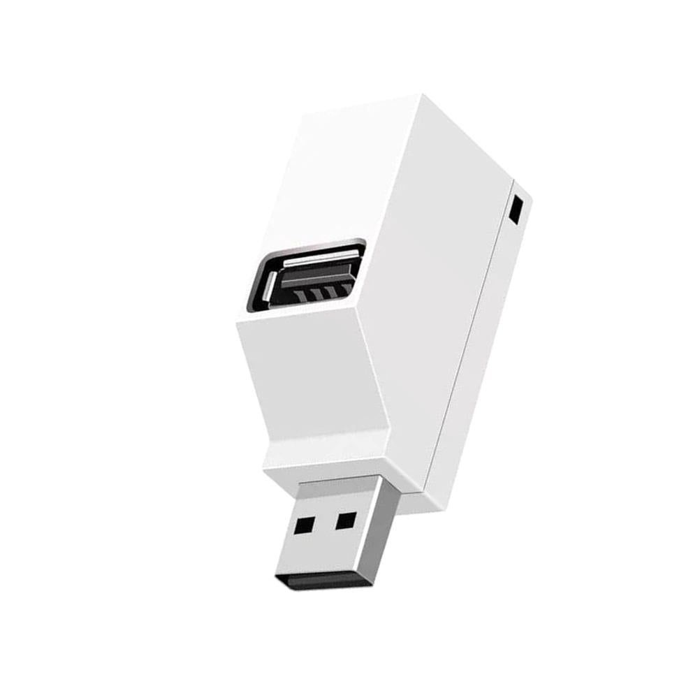 WHAMVOX USB Port Extender USB HUB Plastic White Plug and Play for Laptop Computers 1Pack