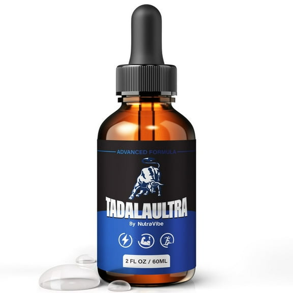 TadalaUltra – Health Support with Natural Ingredients to Support Steady Energy, Stamina & Drive | Daily Formula in Easy-to-Take Drops, 30 Day Supply (30 Servings)