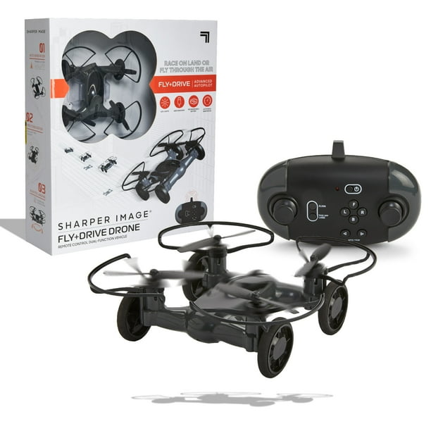 Sharper Image 5" Fly+Drive Drone, Remote Control DualFunction Vehicle