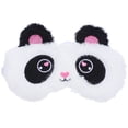 thumbnail image 1 of Shisuyan Soft Eye Mask Cartoon Animal Design White Plush 1Set 7.3x3.5in, 1 of 9