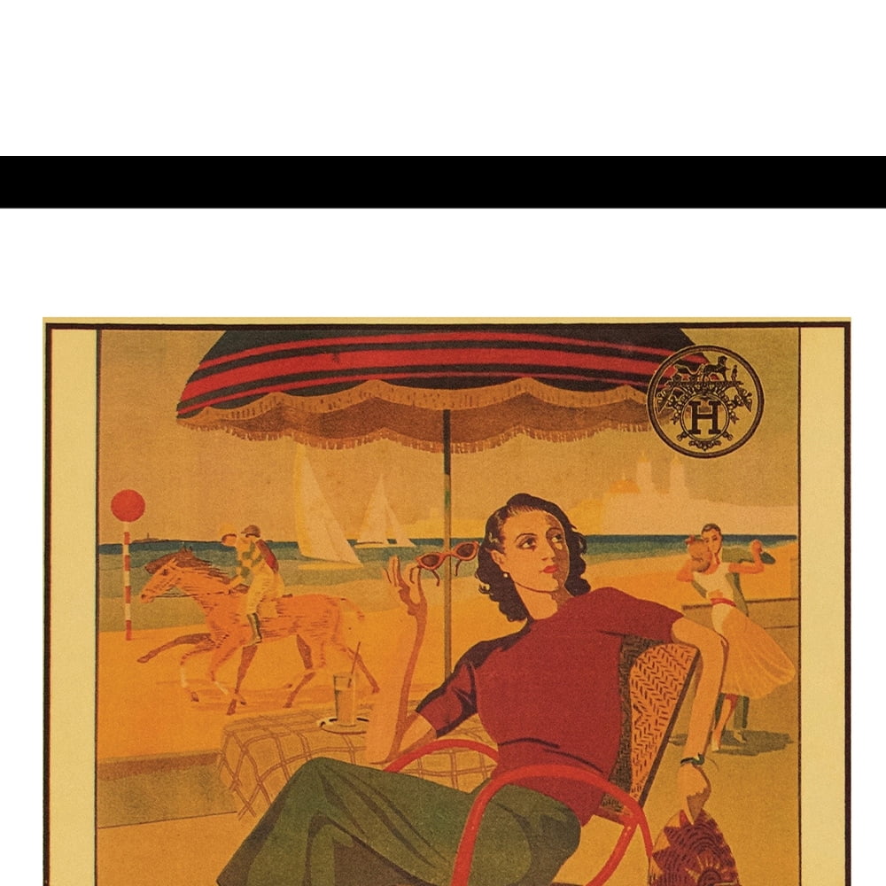 Vintage Paris Styling at the Beach Framed Print