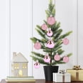 thumbnail image 6 of Pink Christmas Ornaments, Mini Christmas Tree Decorations, Pink Hanging Ball Ornaments for Tree Wreath Garland Holiday Decor, 6 of 6