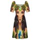 thumbnail image 4 of El mundo. Tarot. Gaia. Vestido de manga corta Vestidos de mujer vestidos de fiesta mujer Vestido de noche, 4 of 6