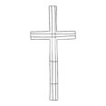 thumbnail image 1 of Marco de corona en cruz Climning Soporte de soporte Guirnalda Trellis Trellis DIY Cruz de pared Marcos de corona para Macarena marco de corona, 1 of 7