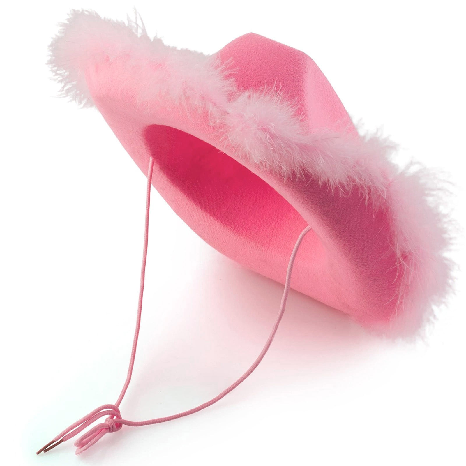 Beret with Decorative Feather for Women's Party and Dress Up Outfits Pink,One Size