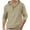 Khaki, variant on Men's Linen Hoodie Lightweight Long Sleeve Hawaiian Shirt Casual Boho Beach Vacation Shirt with Pocket