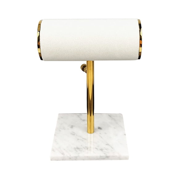 Soporte de Exhibición de Joyería Sunnimix Reloj Ajustable Barra en T Blanco