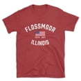thumbnail image 1 of Flossmoor Illinois Patriot Men's Cotton T-Shirt, 1 of 1