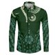 thumbnail image 3 of Camisas hawaianas con estampado 3D de tribu polinesia, camisas casuales de manga larga con cuello alto, blusa con botones para hombre, ropa de otoño, 3 of 5