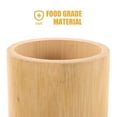 thumbnail image 3 of UPGRATOR Cylinder Shape Bamboo Chopstick Utensil Holder 1Set for Families 11.4x3x3in, 3 of 8