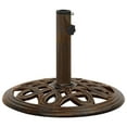 thumbnail image 6 of vidaXL White Round Cast Iron Patio Umbrella Bases, Adjustable Height, 6 of 25