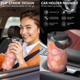 thumbnail image 5 of Modern 30oz Handheld Travel Tumbler with Handle – Double Wall Stainless Steel Insulated Cup, Flip Straw Lid, Leak-Proof & BPA-Free for Hot and Cold Drinks – Durable Coffee & Juice Mug White, 5 of 7
