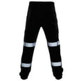 Men's Stain Resistant Enhanced Visibility Flat Front Work Pants High