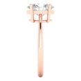 thumbnail image 3 of Clara Pucci 14K Rose Gold 2ct WhiteSapphire Solitaire Ring for Women, 3 of 7