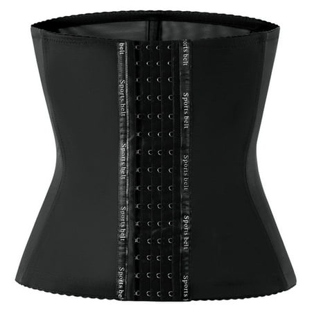 

BIZIZA Women s Corset Trimmer Waist Trainer Shaper Sport Plus Size Control Black M