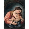 thumbnail image 3 of Giuseppe Bonati 14x18 Black Modern Framed Museum Art Print Titled - Madonna with the Child (Between 1660 and 1669), 3 of 5