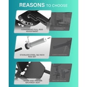HeeH Hip Abductor Machine: Plate-Loaded Inner & Outer Thigh Trainer for Home Gym Hip Abduction Machine Black