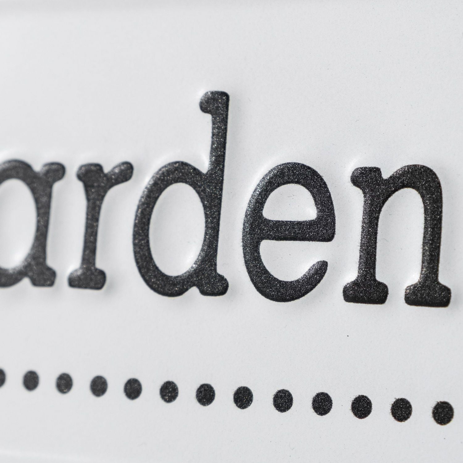 Enseigne en métal Hometrends - Jardin