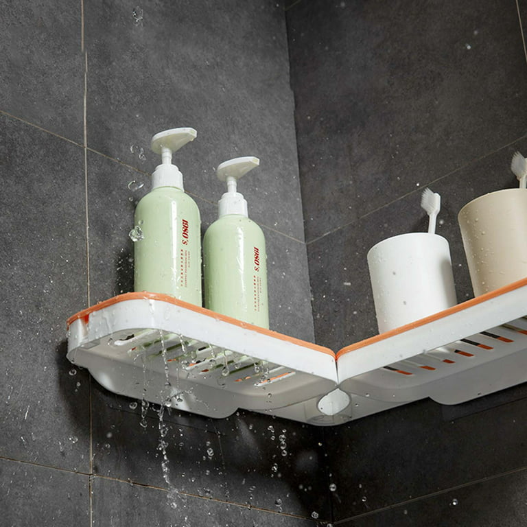 Shower Corner Shelf, Shower Organizer, Shampoo Holder, Punch Free