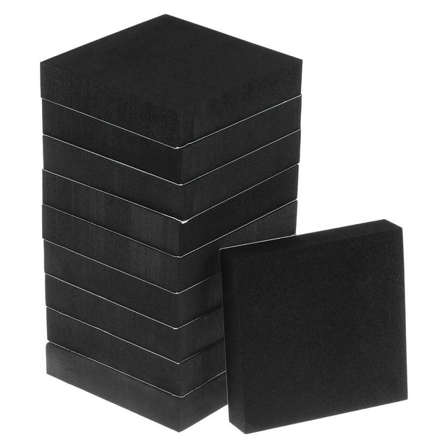 Uxcell 10 paquetes de hojas de acolchado de espuma adhesiva de 3/4" de grosor x 4" de largo, almohadillas de espuma EVA autoadhesivas anti-vibración