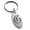 Silver, variant on Stainless Steel Letter G Initial Royal Monogram Engraved Small Oval Charm Keychain Keyring