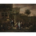 thumbnail image 3 of Jan Steen 24x20 Black Modern Framed Museum Art Print Titled - The Village Wedding (1653), 3 of 5