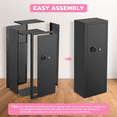thumbnail image 2 of SYSENFO 8-10 Gun Cabinet, Quick Access Long Gun Safe for Home Rifles and Pistols, Large Unassembled Rifle Safe with Removable Shelves, Digital Keypad, Pegboard, 2 of 10
