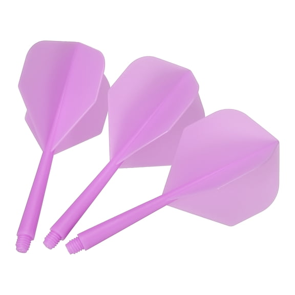 Uxcell Integrated Dart Shaft and Flights, 15 Pack 2BA Screw Plastic Dart Flights Purple