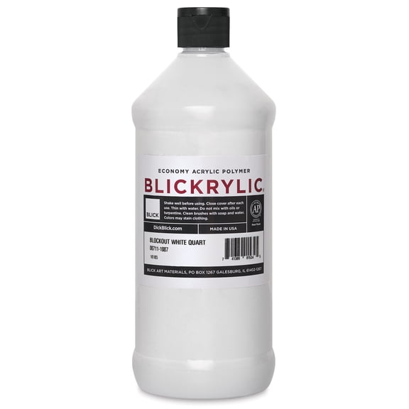 Blickrylic Student Acrylics - Blockout White, Quart