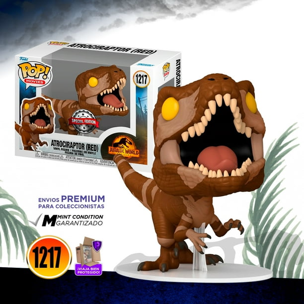 Funko Pop Red Atrociraptor #1217 Funko Park Dinosaurio Red Ladrón Cruel Mundo Jurásico