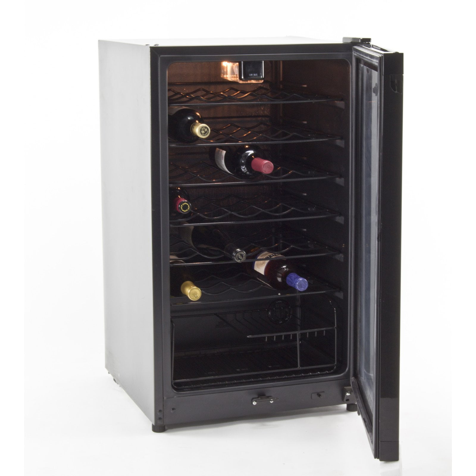 EquatorMidea 35 Bottle Wine Cooler, Black