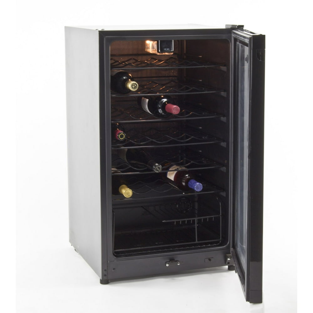 EquatorMidea 35 Bottle Wine Cooler, Black