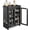 Black, variant on Small Wooden Countertop Cabinet – Adjustable Shelves, Removable Hooks, for Perfume, Pantry, Essential Oils