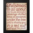 thumbnail image 2 of Grey, Jace 15x18 Black Modern Framed Museum Art Print Titled - Christmas Is All About Type, 2 of 5